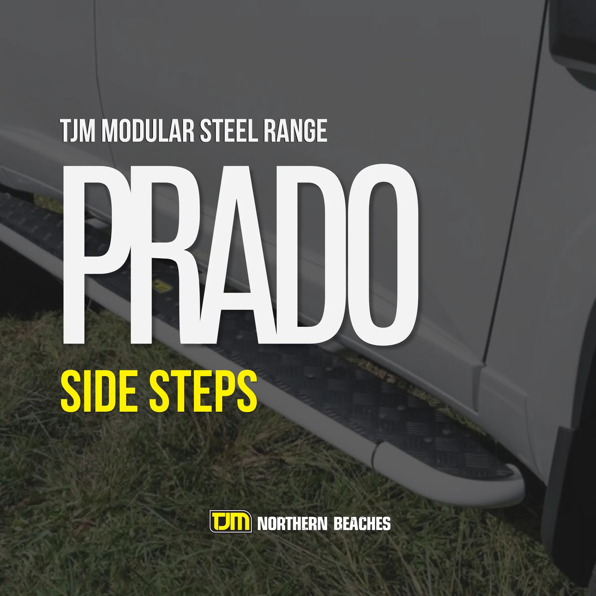 Prado Side Steps: TJM Modular Steel Range