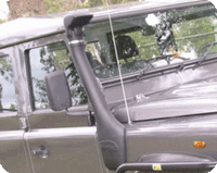 TJM AIRTEC SNORKEL POLYETHYLENE BLACK KIT FOR LAND ROVER DEFENDER