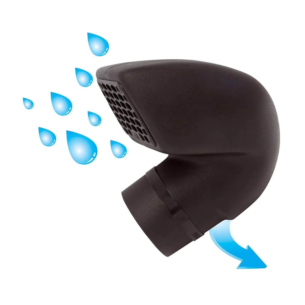 TJM Airtec Snorkel Polyethylene Black Kit - 011SAT0152M