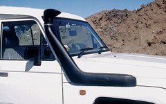TJM AIRTEC SNORKEL POLYETHYLENE BLACK KIT FOR TOYOTA LANDCRUISER COMMERCIAL