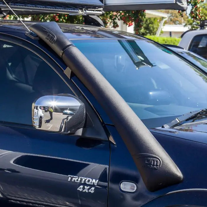TJM AIRTEC SNORKEL WEDGETAIL POLYETHYLENE BLACK KIT FOR MITSUBISHI TRITON ML 07/06-08/09