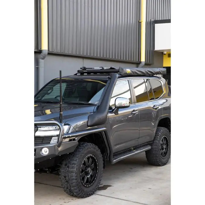 TJM AIRTEC SNORKEL WEDGETAIL POLYETHYLENE BLACK KIT FOR TOYOTA LANDCRUISER WAGON