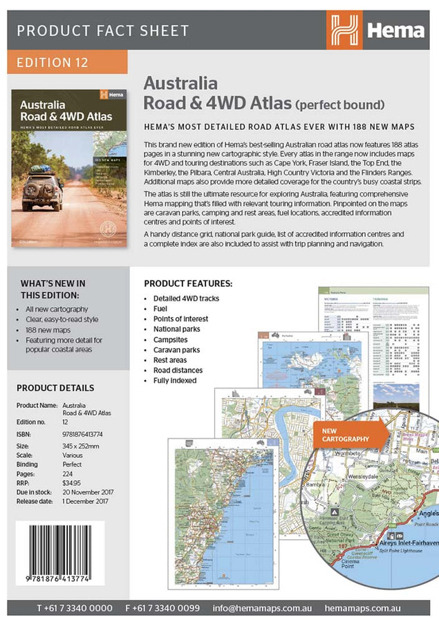 AUSTRALIA ROAD & 4WD ATLAS PERFECT BOUND