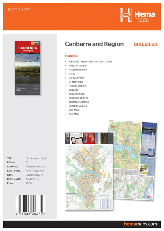 Hema map Canberra & Region