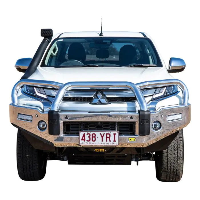 TJM SIGNATURE BULL BAR POLISHED ALLOY FOR MITSUBISHI TRITON MR 12/18-02/24 (IN STORE PICK-UP ONLY)