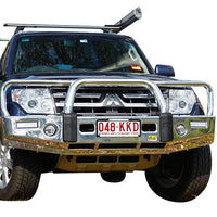 TJM SIGNATURE BULL BAR POLISHED ALLOY FOR MITSUBISHI PAJERO NS-NT 11/06-09/11 / MITSUBISHI PAJERO NW 10/11-06/14 (IN STORE PICK-UP ONLY)