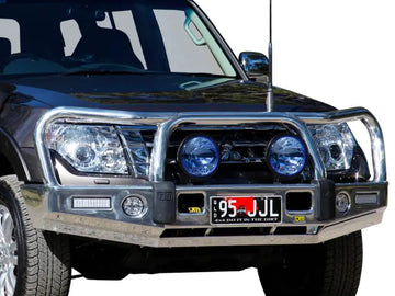 TJM SIGNATURE BULL BAR POLISHED ALLOY FOR  MITSUBISHI PAJERO NX 07/14-On (IN STORE PICK-UP ONLY)