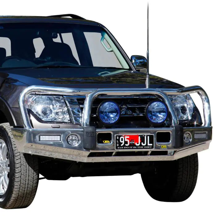 TJM SIGNATURE BULL BAR POLISHED ALLOY FOR  MITSUBISHI PAJERO NX 07/14-On (IN STORE PICK-UP ONLY)