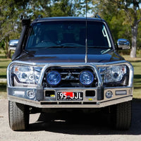 TJM SIGNATURE BULL BAR POLISHED ALLOY FOR MITSUBISHI PAJERO NX 07/14-ON (IN STORE PICK-UP ONLY)