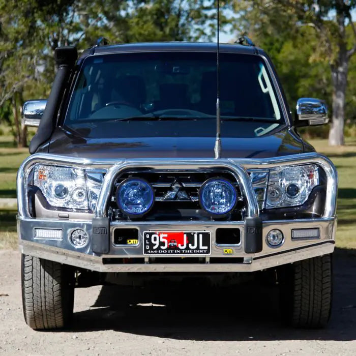 TJM SIGNATURE BULL BAR POLISHED ALLOY FOR  MITSUBISHI PAJERO NX 07/14-On (IN STORE PICK-UP ONLY)