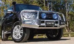 TJM SIGNATURE BULL BAR POLISHED ALLOY FOR MITSUBISHI PAJERO NX 07/14-ON (IN STORE PICK-UP ONLY)