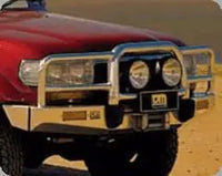 TJM BULL BAR T15 POLISHED ALLOY FOR TOYOTA LANDCRUISER WAGON 80 SERIES 01/90-12/97(IN STORE PICK UP ONLY)