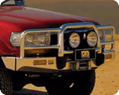 TJM BULL BAR T15 POLISHED ALLOY FOR TOYOTA LANDCRUISER WAGON 80 SERIES 01/90-12/97(IN STORE PICK UP ONLY)
