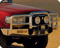 TJM BULL BAR T15 POLISHED ALLOY FOR TOYOTA LANDCRUISER WAGON 80 SERIES 01/90-12/97(IN STORE PICK UP ONLY)