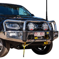 TJM SIGNATURE BULL BAR POLISHED ALLOY FOR VOLKSWAGEN AMAROK 2H MY17+ 11/16-04/23 4DR P/UP (IN STORE PICK-UP ONLY)