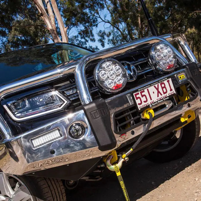 TJM SIGNATURE BULL BAR POLISHED ALLOY FOR VOLKSWAGEN AMAROK 2H MY17+ 11/16-04/23 4DR P/UP (IN STORE PICK-UP ONLY)