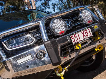 TJM SIGNATURE BULL BAR POLISHED ALLOY FOR  VOLKSWAGEN AMAROK 2H MY17+ 11/16-04/23 4Dr P/Up (IN STORE PICK-UP ONLY)