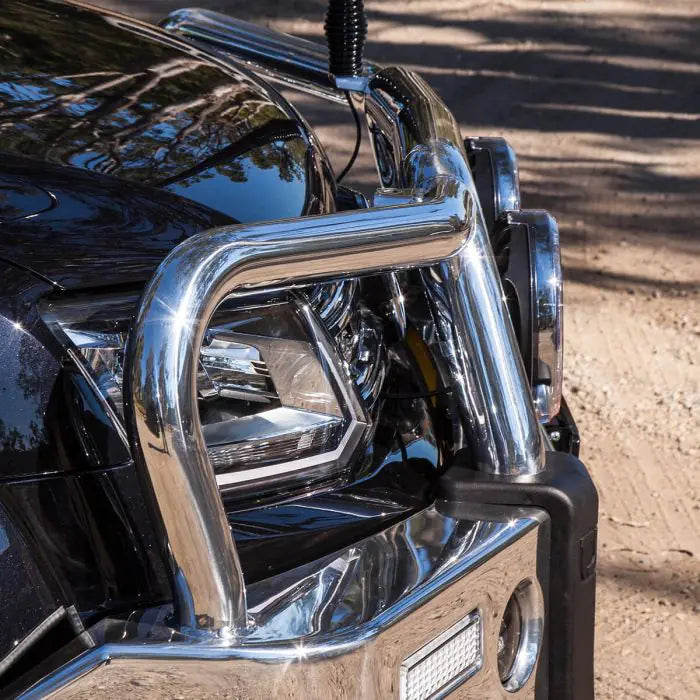 TJM SIGNATURE BULL BAR POLISHED ALLOY FOR VOLKSWAGEN AMAROK 2H MY17+ 11/16-04/23 4DR P/UP (IN STORE PICK-UP ONLY)