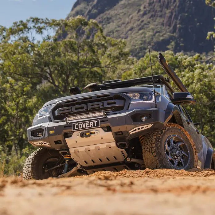 TJM COVERT BULL BAR BLACK ALLOY FOR FORD RAPTOR 08/18-08/22 4DR PICK UP(IN STORE PICK UP ONLY)