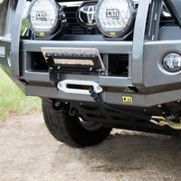 TJM OUTBACK BULL BAR BLACK STEEL FOR TOYOTA HILUX 8TH GEN 08/20-10/22 4DR PICK UP ROGUE/ROCCO (IN STORE PICK-UP ONLY)