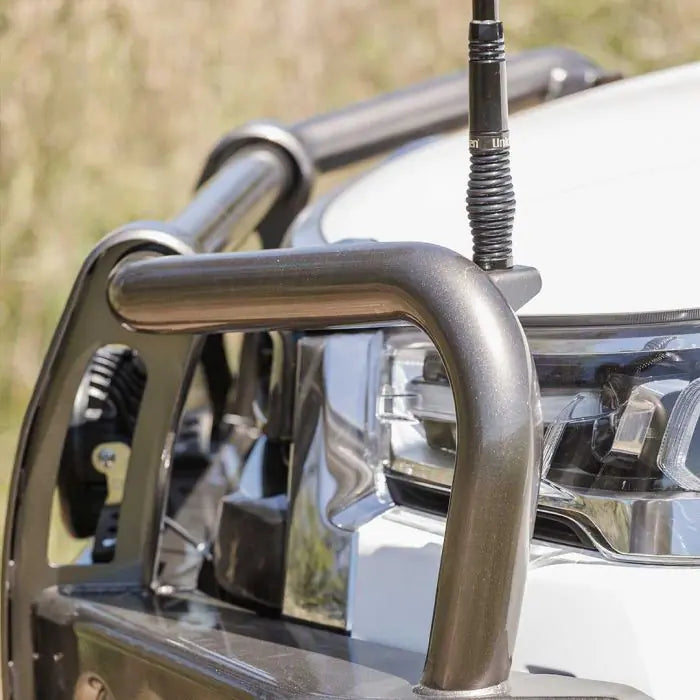 TJM OUTBACK BULL BAR BLACK STEEL FOR TOYOTA HILUX 8th GEN (IN STORE PICK-UP ONLY)