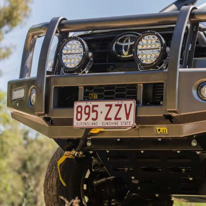 TJM OUTBACK BULL BAR BLACK STEEL FOR TOYOTA HILUX 8TH GEN (IN STORE PICK-UP ONLY)