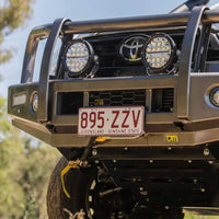 TJM OUTBACK BULL BAR BLACK STEEL FOR TOYOTA HILUX 8TH GEN (IN STORE PICK-UP ONLY)