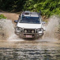 TJM OUTBACK BULL BAR BLACK STEEL FOR TOYOTA HILUX 8TH GEN (IN STORE PICK-UP ONLY)