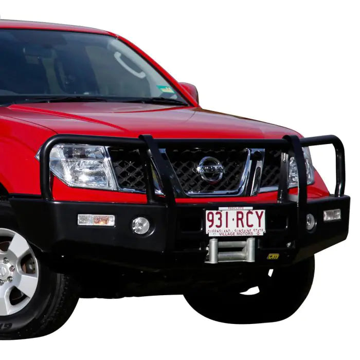 TJM OUTBACK BULL BAR BLACK STEEL FOR NISSAN NAVARA D40 (IN STORE PICK-UP ONLY)