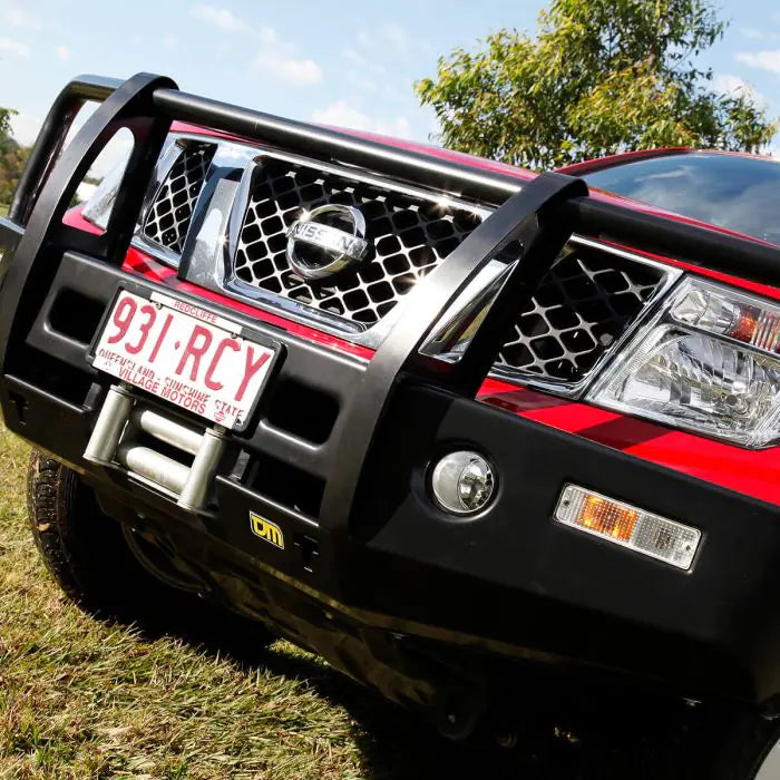 TJM OUTBACK BULL BAR BLACK STEEL  NISSAN NAVARA D40 (IN STORE PICK-UP ONLY)