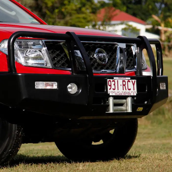 TJM OUTBACK BULL BAR BLACK STEEL FOR  NISSAN NAVARA D40 (IN STORE PICK-UP ONLY)