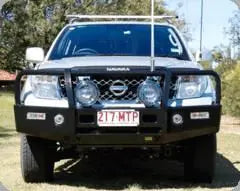 TJM OUTBACK BULL BAR BLACK STEEL FOR  NISSAN NAVARA D40 (IN STORE PICK-UP ONLY)