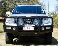 TJM OUTBACK BULL BAR BLACK STEEL NISSAN NAVARA D40 (IN STORE PICK-UP ONLY)