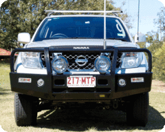 TJM OUTBACK BULL BAR BLACK STEEL NISSAN NAVARA D40 (IN STORE PICK-UP ONLY)