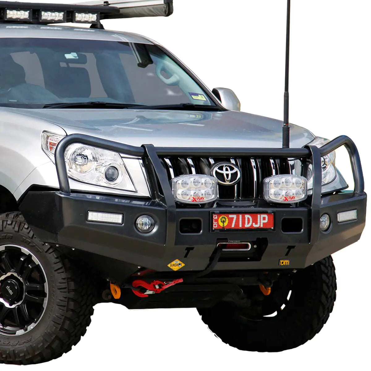TJM Outback Bull Bar Black Steel For  Toyota Prado-070SB13K88L (In Store Pick Up Only)
