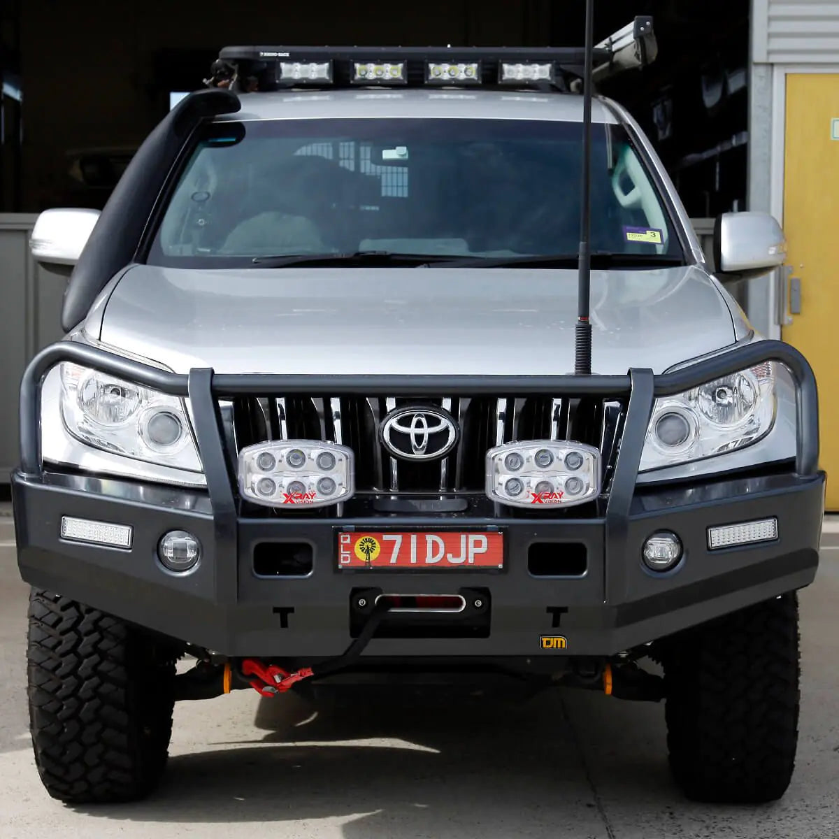 TJM Outback Bull Bar Black Steel For  Toyota Prado-070SB13K88L (In Store Pick Up Only)