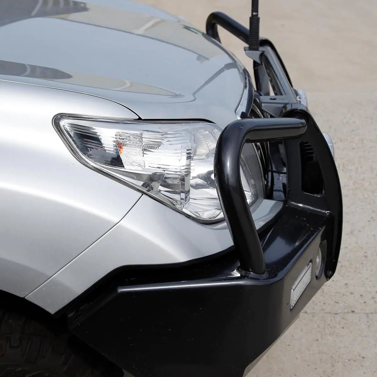 TJM Outback Bull Bar Black Steel For  Toyota Prado-070SB13K88L (In Store Pick Up Only)