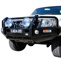 TJM OUTBACK BULL BAR BLACK STEEL FOR NISSAN PATROL GU S4-ON (IN STORE PICK-UP ONLY)