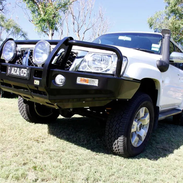 TJM OUTBACK BULL BAR BLACK STEEL FOR  NISSAN PATROL GU S4-On (IN STORE PICK-UP ONLY)