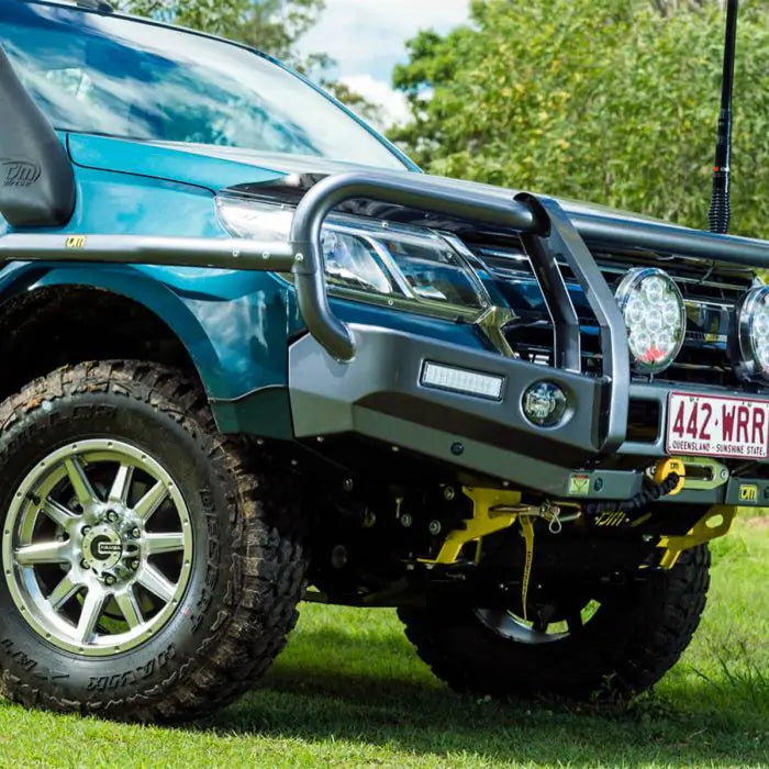 TJM OUTBACK BULL BAR BLACK STEEL FOR HOLDEN COLORADO RG/ HOLDEN TRAILBLAZER RG 07/16-06/20 WAGON (IN STORE PICK-UP ONLY)