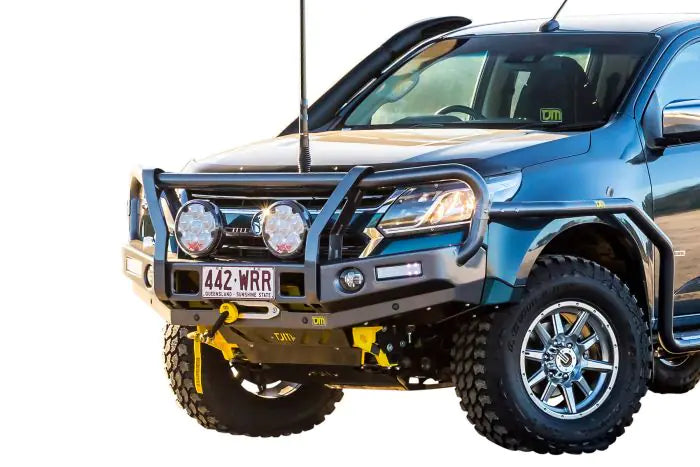 TJM OUTBACK BULL BAR BLACK STEEL FOR HOLDEN COLORADO RG/ HOLDEN TRAILBLAZER RG 07/16-06/20 WAGON (IN STORE PICK-UP ONLY)
