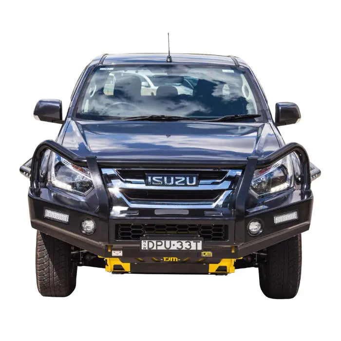 TJM OUTBACK BULL BAR BLACK STEEL FOR ISUZU D-MAX TF 02/17-07/20 (IN STORE PICK-UP ONLY)