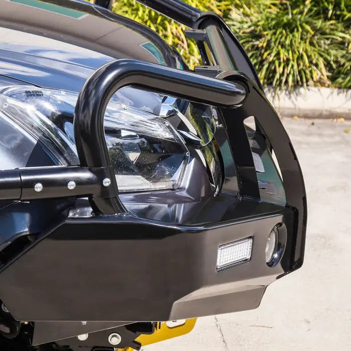 TJM OUTBACK BULL BAR BLACK STEEL FOR ISUZU D-MAX TF 02/17-07/20 (IN STORE PICK-UP ONLY)
