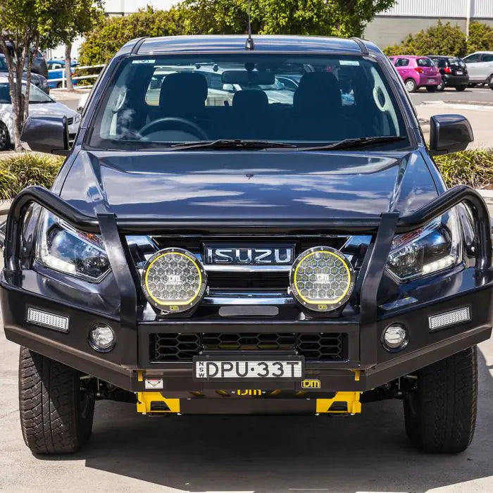 TJM OUTBACK BULL BAR BLACK STEEL FOR ISUZU D-MAX TF 02/17-07/20 (IN STORE PICK-UP ONLY)