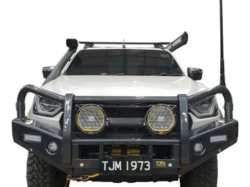 TJM OUTBACK BULL BAR BLACK STEEL FOR ISUZU D-MAX RG 08/20-04/24 (IN STORE PICK-UP ONLY)