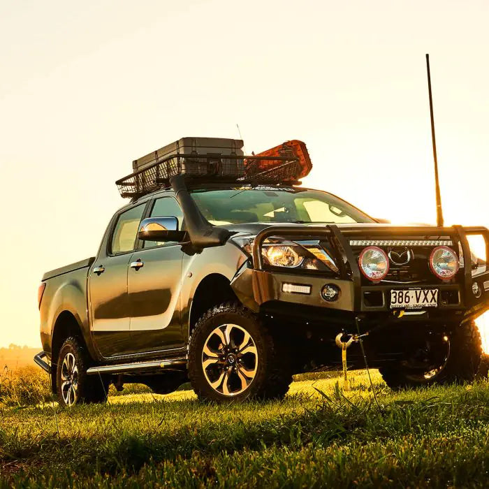 TJM OUTBACK BULL BAR BLACK STEEL FOR  MAZDA BT-50 UP/UR 10/11-07/20 (IN STORE PICK-UP ONLY)