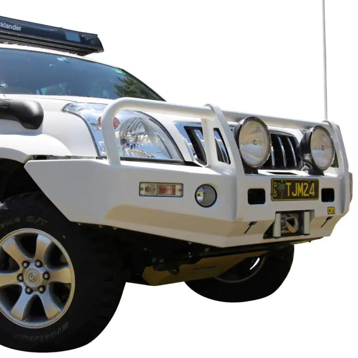 TJM OUTBACK BULL BAR BLACK STEEL FOR TOYOTA PRADO 120 SERIES (IN STORE PICK-UP ONLY)