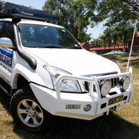 TJM OUTBACK BULL BAR BLACK STEEL FOR TOYOTA PRADO 120 SERIES (IN STORE PICK-UP ONLY)