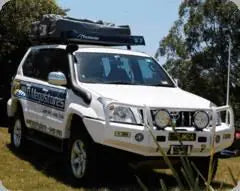 TJM OUTBACK BULL BAR BLACK STEEL FOR TOYOTA PRADO 120 SERIES (IN STORE PICK-UP ONLY)