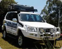 TJM OUTBACK BULL BAR BLACK STEEL FOR TOYOTA PRADO 120 SERIES (IN STORE PICK-UP ONLY)